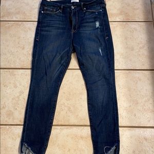 Good American Good Waist Distressed Jeans